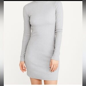 Abercrombie Mock Neck Stretch Rib Dress